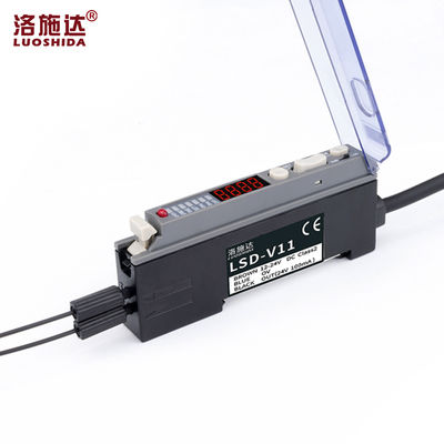 Loushida V11 Economical Digital Display Fiber Amplifier with High Visibility Single Optical Sensor NPN/PNP NO/NC Output