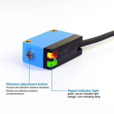 مفتاح كهروضوئي NPN PNP 30-100 مم IP65 DC10-30V 4 أسلاك BGLL61NS مستشعرات ضوئية كهروضوئية ليزرية لآلات NCN